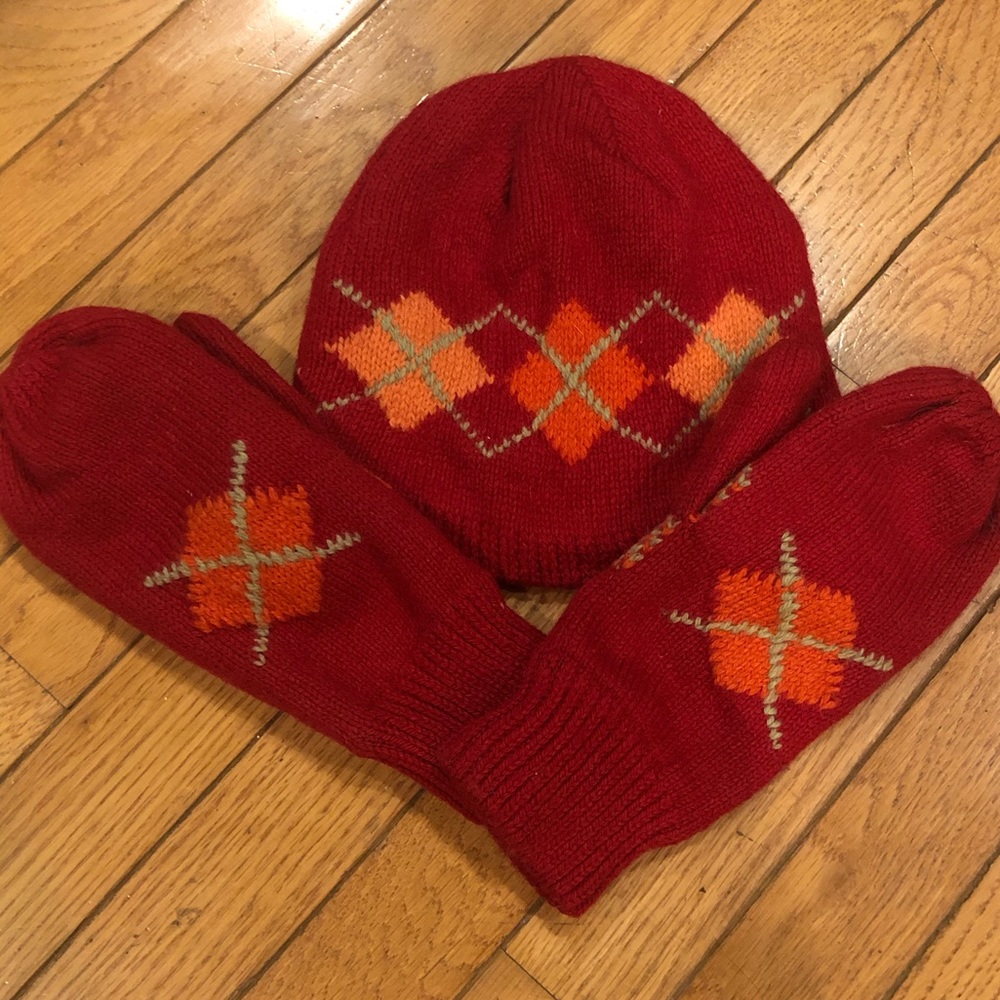 Knit Hat & Mitten Set